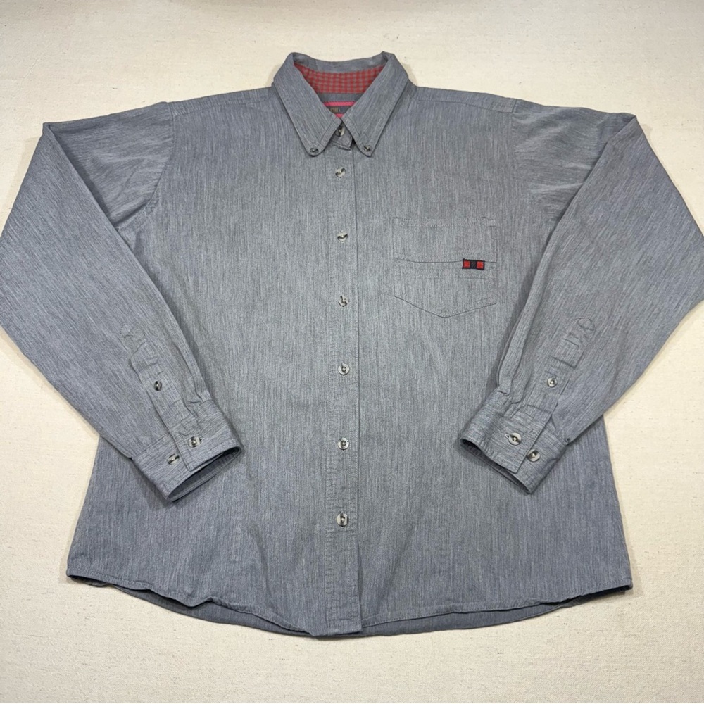 Twenty X Women’s Gray Button-Up Shirt - Size Medium